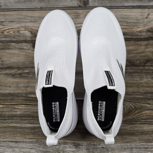 NEW Skechers Performance Ultra Go Goga Mat Air Cooled White Shoes Women's Size 8 - Picture 3 of 9